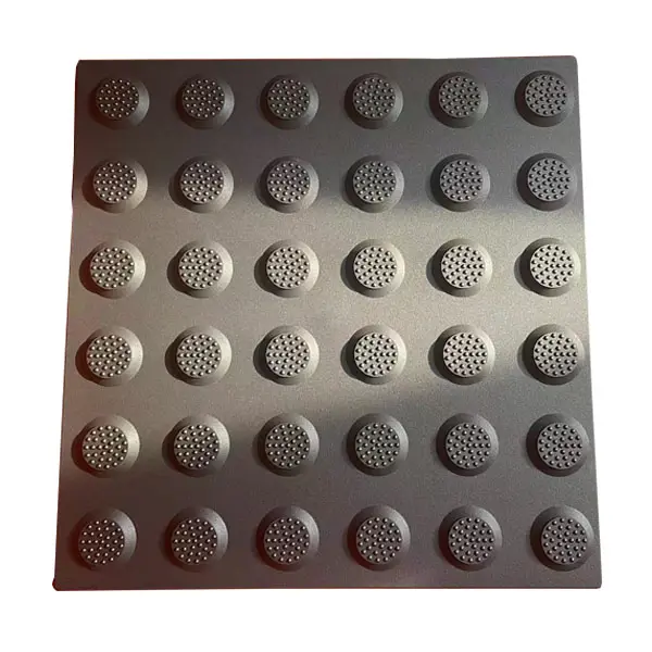 300mmx300mm Anti-Slip Tactile Indicator Rubber Tile