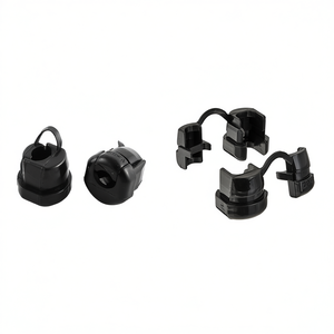 Cable Grommet Cable <b>Clamp</b> 1.7x2mm Black For Wire Management - Product Image 3