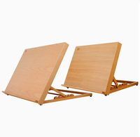 Chevalet de table de bureau en bois A2A3 de poids léger réglable de dessin d'art pour la peinture