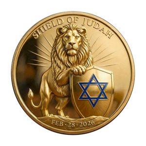Moneda Conmemorativa del León de Judá, Defensa de Israel, Artesanía en Metal, Decoración con Temática de la Fe Judía, Regalo Coleccionable - Product Image 3