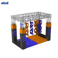 Projet clé en main de parcours de fitness Ninja, trampoline sur mesure, livraison mondiale, support professionnel, formation, ensemble complet