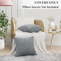 Housse de coussin solide, décoration intérieure, housse de coussin en lin, housse de coussin pour canapé, lit, siège de voiture, personnalisable