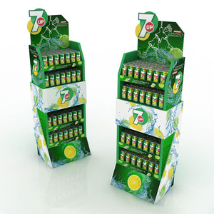 Customized Foldable Cardboard Retail Floor <strong>Display</strong> Stand for Wine Beer &amp; <strong>Beverages</strong> Attractive POSM Bottle <strong>Display</strong> <strong>Rack</strong> - Product Image 5