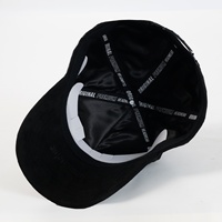 Gorras Personalizadas de Gamuza con Bordado 3D, Gorra de Béisbol de 5 Paneles con Pedrería y Cierre a Presión, Diseño con Letras