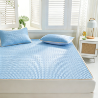 Parure de draps 3 pièces moderne en tissu soie glacée épaisse 6mm avec latex rafraîchissant, respirante et douce pour l'été, vente en gros, taille personnalisée