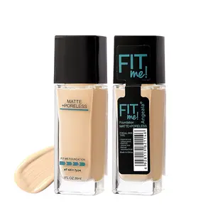  Hochwertige Frauen Concealer Mineral Full Coverage Mineral Langlebige gepresste flüssige Foundation Makeup Base