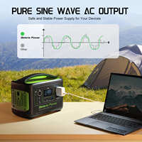 Ac200max chargé par des panneaux solaires portables système d'énergie solaire pour centrale électrique de Camping