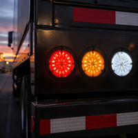 Feu arrière LED 24V pour camion, type chrysanthème, à branchement simple