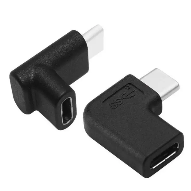 Connettore convertitore adattatore USB 3.1 tipo C maschio a femmina 90 gradi