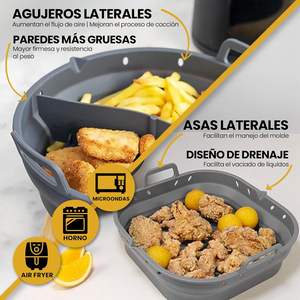 Juego de moldes cuadrados de silicona antiadherentes reutilizables para hornear, aptos para microondas, al por mayor - Product Image 3