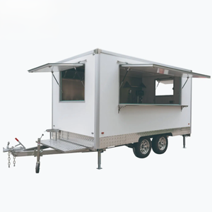 Custom Mini <strong>Square</strong> Food <strong>Trailer</strong> with Built-in Generator &amp; Air Conditioner | Mobile Concession Stand for Street Food - Product Image 2