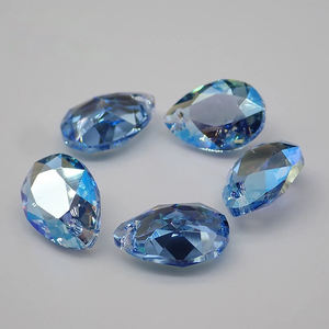 Per 6433 importate con ciondolo a forma di pera con elementi in cristallo per gioielli accessori strass 14 sfaccettature eleganti ad alta precisione - Product Image 2