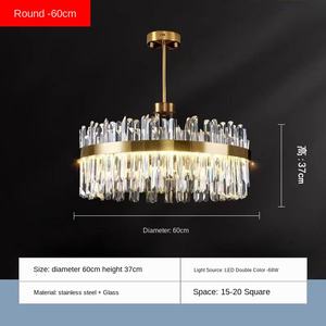 Lampadario di Cristallo Moderno Minimalista in Stile Francese di Lusso per Soggiorno, <span class=keywords><strong>Sala</strong></span>, <span class=keywords><strong>Sala</strong></span> <span class=keywords><strong>da</strong></span> Pranzo e Villa - Product Image 6