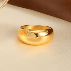 Minimalist Gold Color Chunky <strong>Rings</strong> Trendy Geometric Round Circle <strong>Rings</strong> for Women Thick Gold <strong>Stack</strong> <strong>Rings</strong> Female Wedding Jewelry - Product Image 5