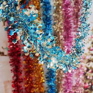 زينة جملة لأجواء عيد الميلاد ورأس السنة الجديدة، شريط صوف ماسي مكثف بطول 2 متر، مستلزمات حفلات متطورة - Product Image 4