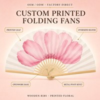 Kipas Lipat Tangan, Kipas Tangan Custom, Souvenir Pernikahan Grosir, Logo Custom, Kain Berkualitas Tinggi, Personalisasi