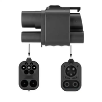Nouvel adaptateur de chargeur EV DC CCS2 vers CCS1 250A 1000V, convertisseur de prise pour véhicules électriques