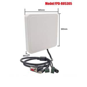 UHF <span class=keywords><strong>RFID</strong></span> считыватель дальнего действия 1-4 м 4dBi антенна RS232 USB Ethernet WG26/WG34 система автомобиля - Product Image 2