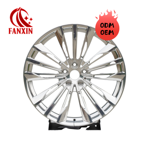 Jantes FX multi-rayons chromées, design luxueux, esthétique haut de gamme, 16, 17, 18, 19, 20 pouces, 5x112, 5x114.3, 5x120 pour Mercedes-Benz et Rolls Royce - Product Image 1