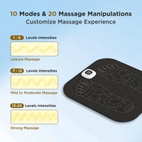 Tapis de massage électrique pliable pour les pieds avec télécommande sans fil, chauffage EMS, soulage la fatigue, pour la maison et le bureau
