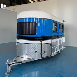 รถพ่วงบรรทุกม้า<span class=keywords><strong>2</strong></span>ตัวสำหรับออสเตรเลียหรูหราพร้อมตู้ - Product Image 1