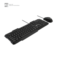Keyboard dan Mouse Combo Kabel Murah Grosir Pabrik 2023 dengan Tombol Multimedia untuk PC Komputer Desktop