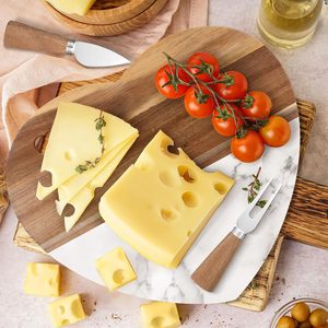 <span class=keywords><strong>Planche</strong></span> à découper et à servir en marbre en forme de cœur pour femmes, 12 pouces, <span class=keywords><strong>planche</strong></span> à fromage en bois et en marbre - Product Image 2