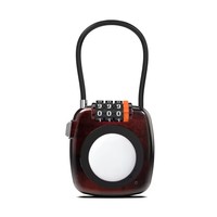 Cadenas intelligent à combinaison avec câble, mot de passe à 4 chiffres, antivol, traceur pour bagages, sac à dos, casier de gym