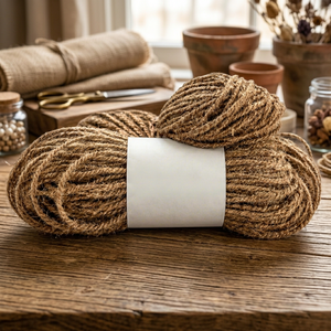 Cuerda de Yute Trenzada Gruesa Hecha a Mano, Fibra Natural Ecológica para Decoración del Hogar, Forma Circular - Product Image 3