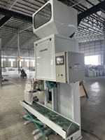Einfache Bedienung Fabrik Großhandel Dual Hopper Halbautomat ische Getreide waage 5-25kg Beutel Verpackung Nähgarn Produktions linie