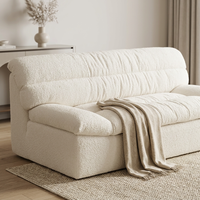 Vakuumverpacktes Komprimiertes Schaumstoff-Sofa mit Tufting, Modulares Geradliniges Design für Apartments, Wohnzimmer-Bodensitzgelegenheit, Möbel für Kleine Räume
