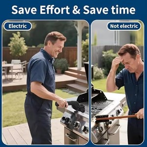 Cepillo Eléctrico <span class=keywords><strong>para</strong></span> Parrilla, Resistente, Automático, <span class=keywords><strong>de</strong></span> <span class=keywords><strong>Acero</strong></span> <span class=keywords><strong>Inoxidable</strong></span>, Inalámbrico y Recargable, <span class=keywords><strong>para</strong></span> <span class=keywords><strong>Parrillas</strong></span> <span class=keywords><strong>de</strong></span> Porcelana - Product Image 5