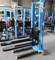 Offre Spéciale Mini auto-charge main pousser chariot élévateur Seri gerbeur de palettes élévateur Electr auto-chargement empileur