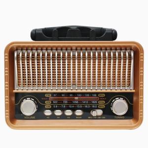 Retro Fm Am Sw Radio Plastic <strong>Casing</strong> Radio <strong>Dc</strong> Rechargeable Radio M-1232BT - Product Image 4