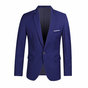 Blazer Homme Coréen Cintrée Couleur Unie, <span class=keywords><strong>Veste</strong></span> <span class=keywords><strong>de</strong></span> <span class=keywords><strong>Costume</strong></span> <span class=keywords><strong>de</strong></span> Bureau Noire Grande <span class=keywords><strong>Taille</strong></span> - Product Image 3