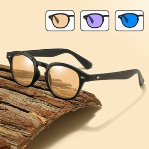 Lunettes de soleil vintage transfrontalières anti-lumière bleue UV400, monture complète unisexe, multi-usages pour activités de plein air, ne blessent pas les yeux - Product Image 2