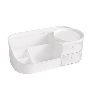Cosmetic Storage Box Desktop Makeup Organizer With Drawer <b>Plastic</b> Skincare Rack For Beauty Products - Product Image 2