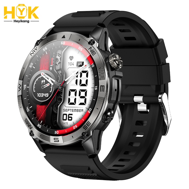 HK08 Smartwatch 1.43 Inch HD Display  Call Fitness Tracker Sports Watch IP68 Waterproof for Men Women