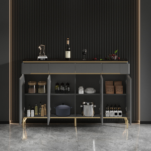 Prix usine salle à manger dessus en marbre moderne bois lumière luxe <span class=keywords><strong>buffet</strong></span> armoire à vin Console Table <span class=keywords><strong>Buffet</strong></span> - Product Image 3