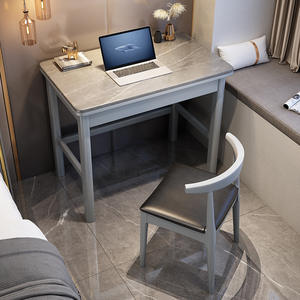 Bureau pliable en bois de luxe léger, dissipation de la chaleur, bureau d'étude à domicile, écriture, petit appartement, chambre à coucher, minimaliste, moderne, bureau - Product Image 2