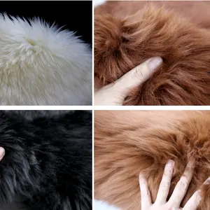 Fornitori della cina prezzo all'ingrosso fluffy super soft natural Long Hair Sheep per la decorazione del tappeto del tappeto del soggiorno dell'area