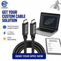 Câble USB4 Type-C vers Type-C LUNGKAY, 40 Gbps, vidéo 8K, charge rapide 240 W PD 3.1, synchronisation des données, compatible Thunderbolt 4, OEM
