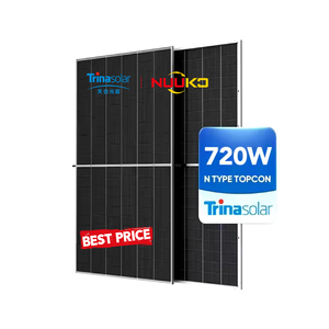 Paneles Solares Bifaciales Tipo N Topcon de Doble Vidrio, Precio de Fábrica OEM, Tamaños 680W 685W 690W 695W 700W 710W 720W - Product Image 1