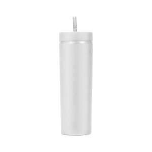 Customized Logo Straight Double Wall Plastic Tumbler With <b>Straw</b> - Product Image 5