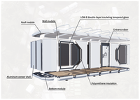 Maison mobile modulaire en conteneur détachable Maison mobile préfabriquée Maison préfabriquée de luxe Maison à capsule économique Petite maison
