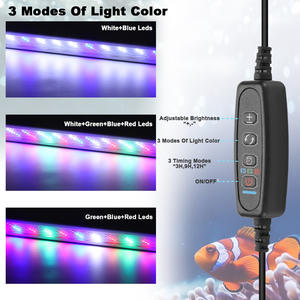 USB controllato LED <span class=keywords><strong>acquario</strong></span> luce rettangolare di plastica staffa sei-fila per serbatoio di erba paesaggio di illuminazione sicura per uso soggiorno - Product Image 3