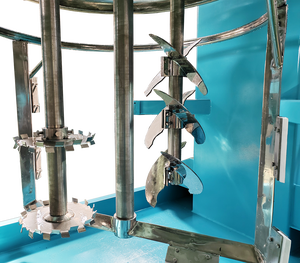 Cina Polyc automatico idraulico a tre alberi macchina macchina macchina per mastice da parete per colla adesiva sigillante siliconico - Product Image 2