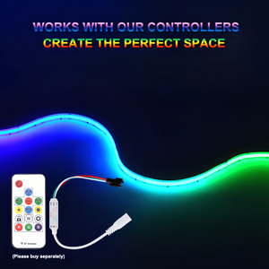 <span class=keywords><strong>Tira</strong></span> de Luces <span class=keywords><strong>LED</strong></span> RGBIC COB Direccionable de 10mm 12mm de Ancho, <span class=keywords><strong>LED</strong></span> <span class=keywords><strong>RGB</strong></span> <span class=keywords><strong>IC</strong></span> WS2811 12V, <span class=keywords><strong>Tira</strong></span> <span class=keywords><strong>LED</strong></span> Inteligente - Product Image 3