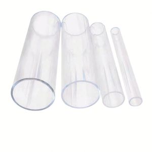 LEZ LEZXXXX Cheap Popular <b>Gloss</b> Extruded <b>Clear</b> PC PMMA Acrylic High Transmittance Industrial Use Plastic Tube Cutting Factory - Product Image 1