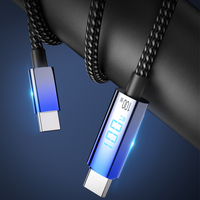 Kabel Data USB Type-C Nylon Braid Pengisian Cepat 60W 100W Aksesoris Ponsel Terlaris Baru